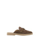 Mavis Suede Mules - Brown