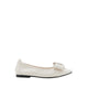 Melva Bow Pointed Toe Flats - Beige