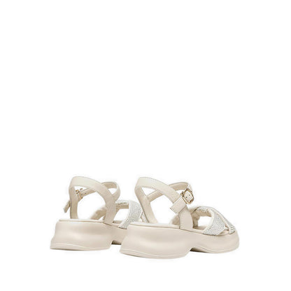 Pazzion Women's Olyvienne Crystal Embellished Platform Sandals - Beige