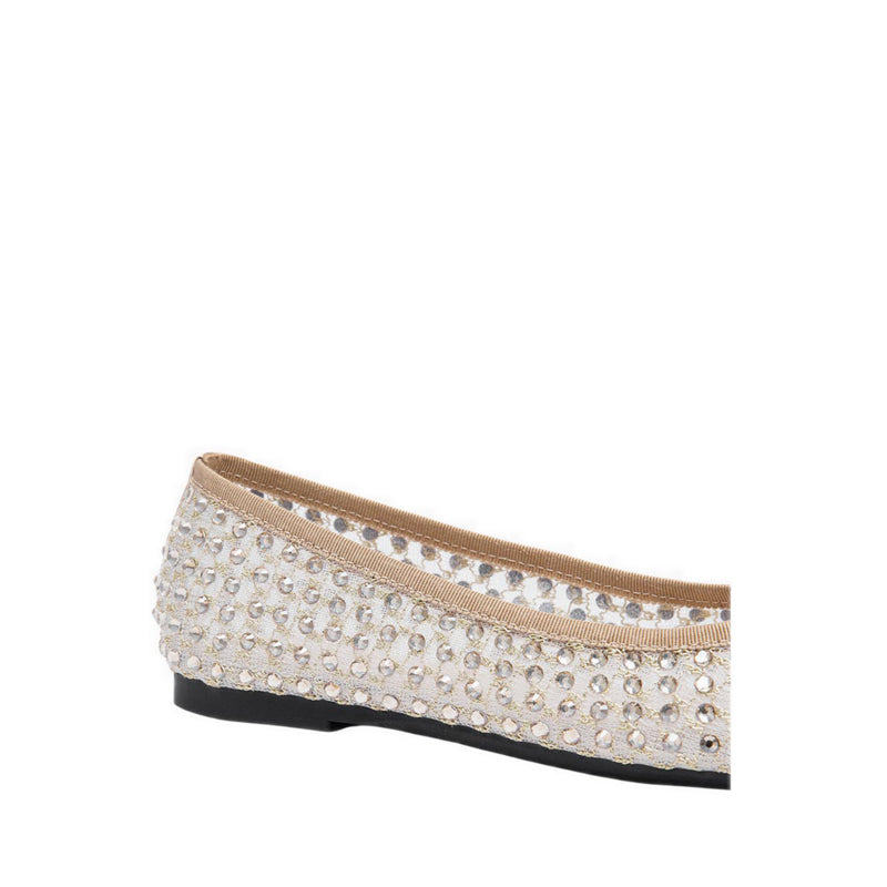 Pazzion Women's Orlise Crystal Embellished Bow Flats - Gold