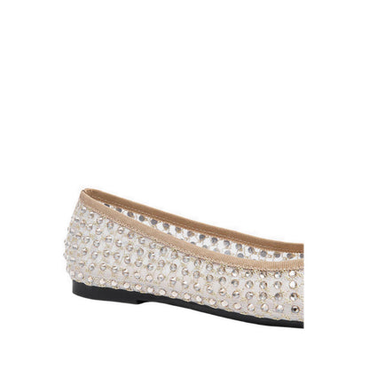 Pazzion Women's Orlise Crystal Embellished Bow Flats - Gold