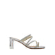 Pazzion Women's Phillis Braided Strap Sandal Heels - Silver