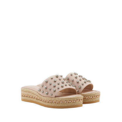 Poppy Studded Wedges - Pink