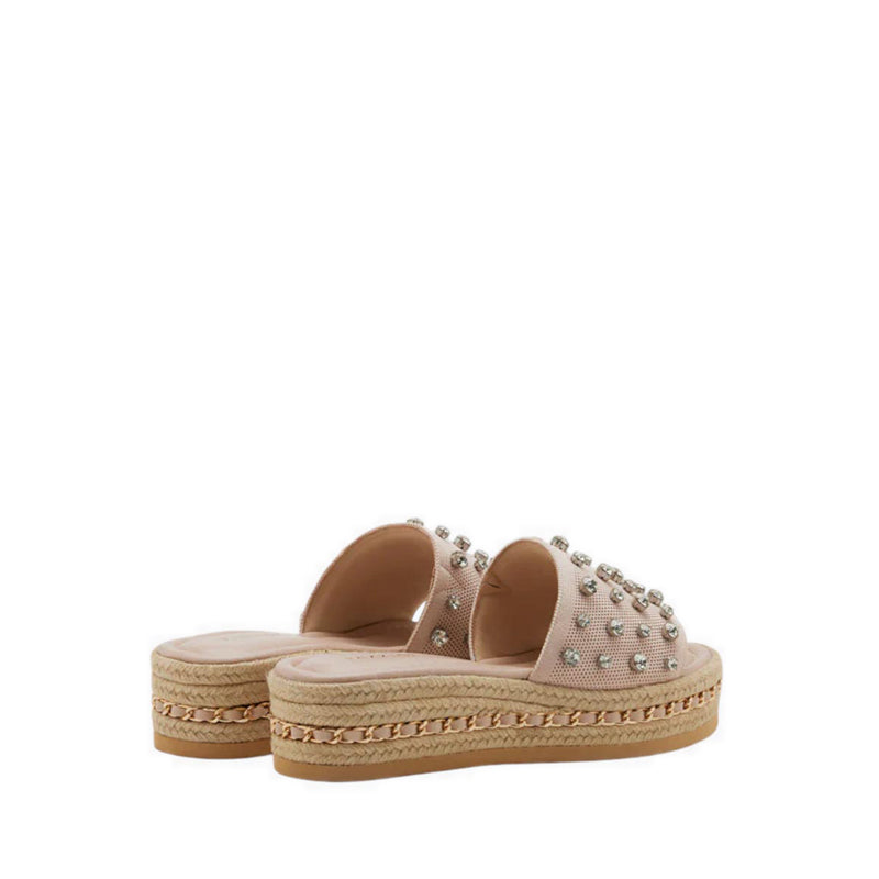 Poppy Studded Wedges - Pink
