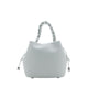 Reza Braided Handle Bucket Bag - Khaki