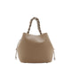Reza Braided Handle Bucket Bag - Brown
