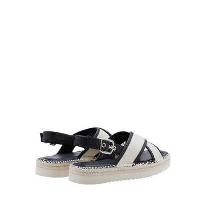 Riva Cross-Strap Espadrille Sandals - Black