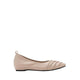 Rylee Ruched Detail Covered Flats - Pink