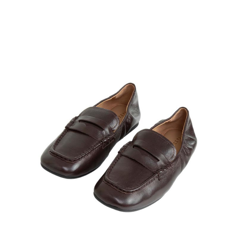Women's Rylianne Leather Penny Loafers - Brown