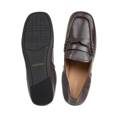 Women's Rylianne Leather Penny Loafers - Brown