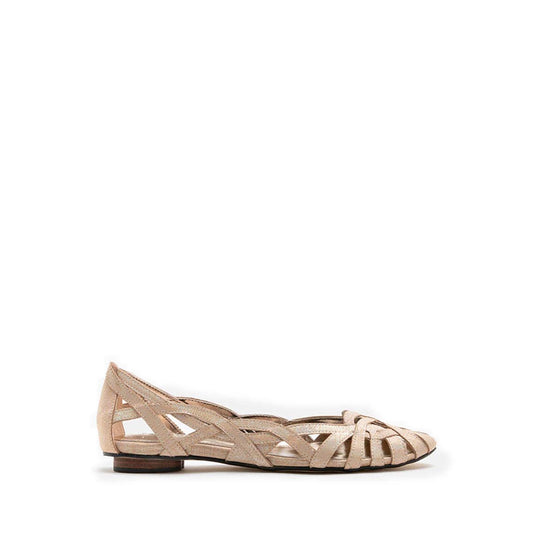 Celina Weaved Flats - Gold