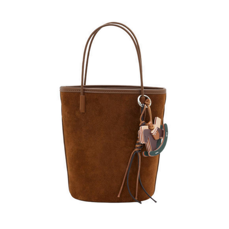 Women's Stormy H Garden Suede Bucket Bag - Maroon