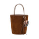 Women's Stormy H Garden Suede Bucket Bag - Maroon