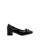 Women's Silvianne Bow-Tied Leather Heels - Black