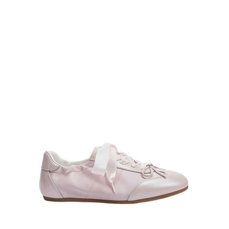 Women's Sylvie.O Ballerina Satin Bow Sneakers - Pink