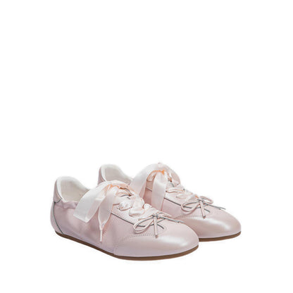 Women's Sylvie.O Ballerina Satin Bow Sneakers - Pink