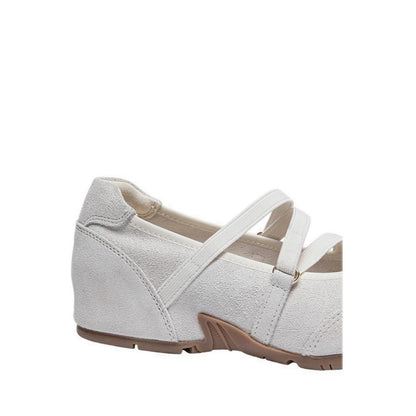 Women's Talivienne Suede Bow Leather Mary Janes - Beige