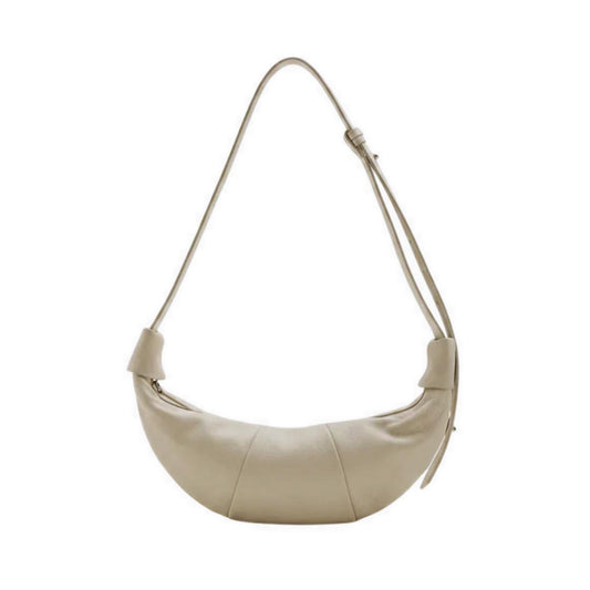 Pazzion Women's Tara Leather Croissant Bag - Beige