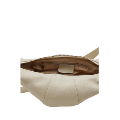 Pazzion Women's Tara Leather Croissant Bag - Beige
