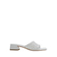 Taylor Woven Braided Mule Heels - White