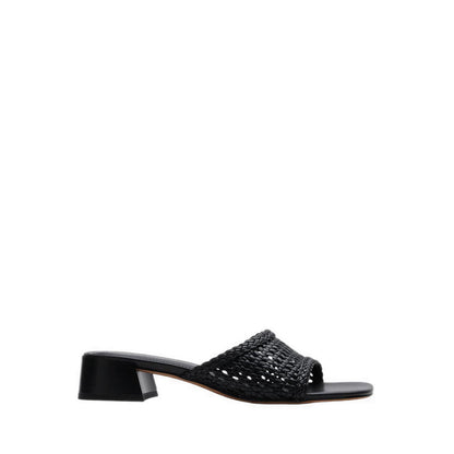Taylor Woven Braided Mule Heels - Black