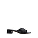 Taylor Woven Braided Mule Heels - Black