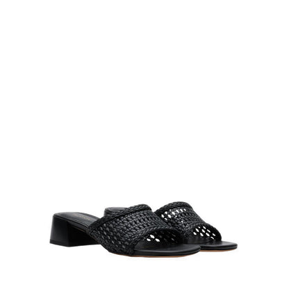 Taylor Woven Braided Mule Heels - Black