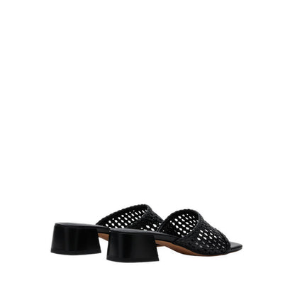 Taylor Woven Braided Mule Heels - Black