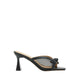 Pazzion Uira Mesh Bow Mule Heels - Black