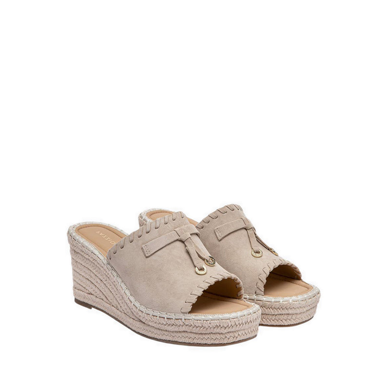 Pazzion Women's Urelisse Suede Wedges - Natural
