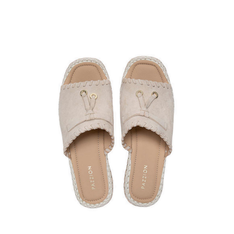 Pazzion Women's Urelisse Suede Wedges - Natural