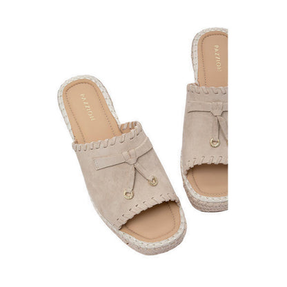 Pazzion Women's Urelisse Suede Wedges - Natural
