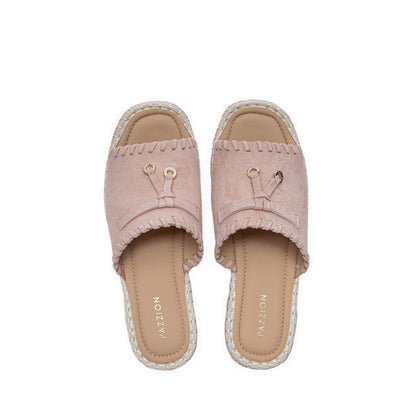 Pazzion Women's Urelisse Suede Wedges - Pink