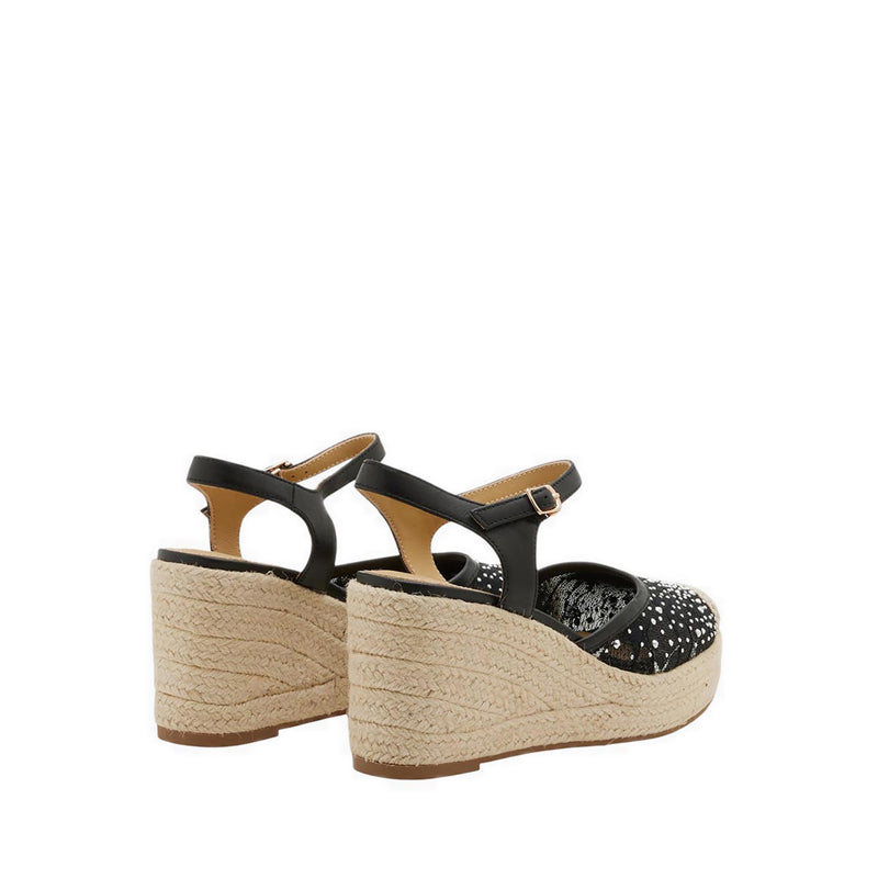 Pazzion Women's Varianne Crystal Embellished Wedges - Black