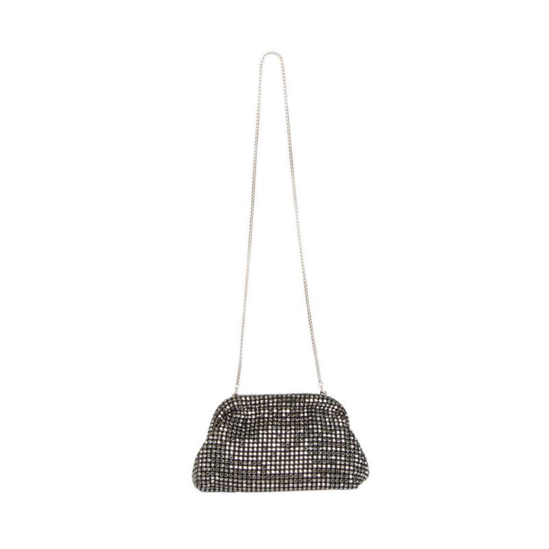 Pazzion Women's Lumina Diamante Embellished Clutch - Pewter