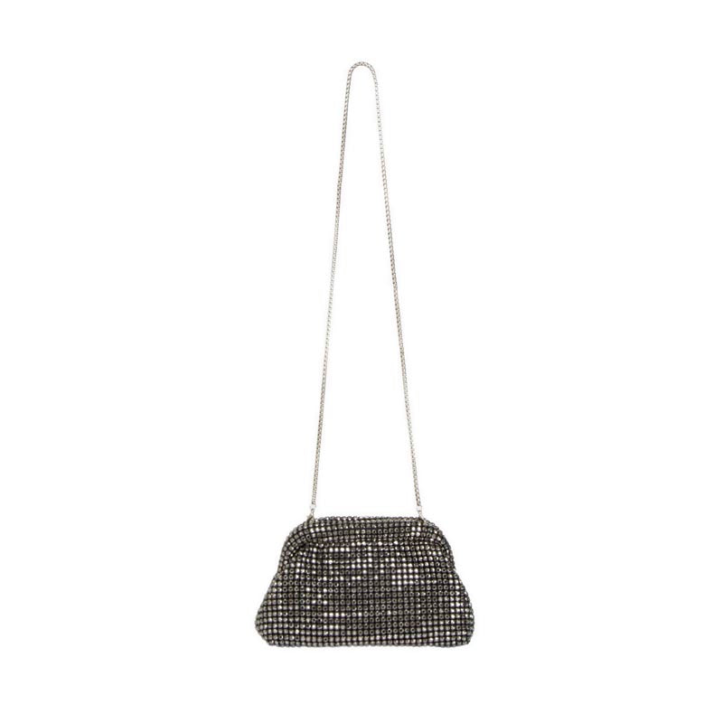 Pazzion Women's Lumina Diamante Embellished Clutch - Pewter