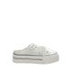 Pazzion Wilhelmina Slip-on Pearl Bow Sneakers - White
