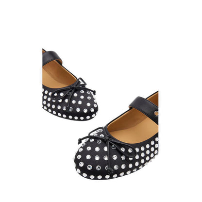 Wisteria Studded Buckled Mary Janes - Black