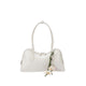 Pazzion Women's Lycorisse Orchid Leather Shoulder Bag - Beige