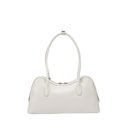 Pazzion Women's Lycorisse Orchid Leather Shoulder Bag - Beige