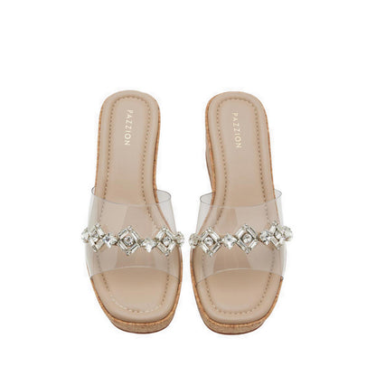 Pazzion Women's Y229-2 Wedges - Natural