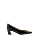 Yvette Buckle Square-Toe Pump Heels - Black