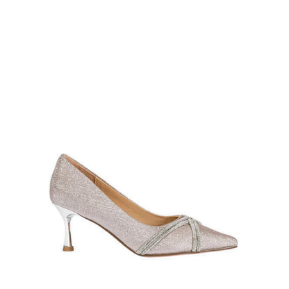 Women's Zoravelle Crystal Embellished Glitter Heels - Champagne
