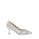 Women's Zoravelle Crystal Embellished Glitter Heels - Silver