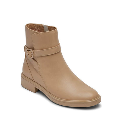 TM Lennox Bootie - Neutral Beige Leather