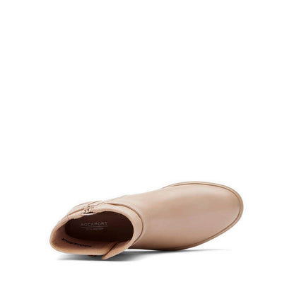 TM Lennox Bootie - Neutral Beige Leather