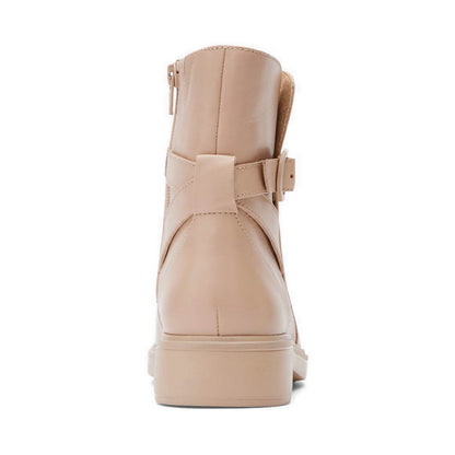 TM Lennox Bootie - Neutral Beige Leather