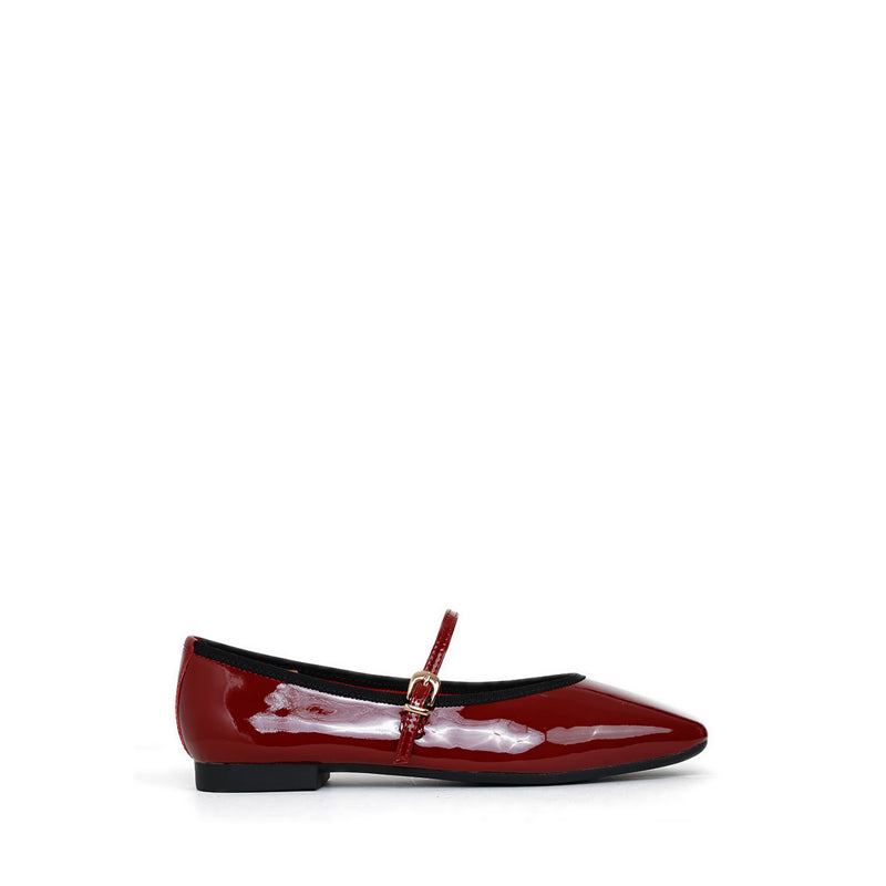 ZHA418-3 Flats - Burgundy