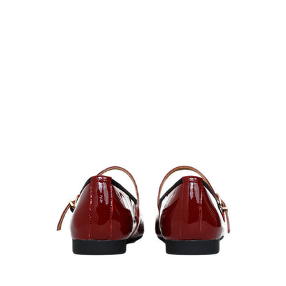 ZHA418-3 Flats - Burgundy