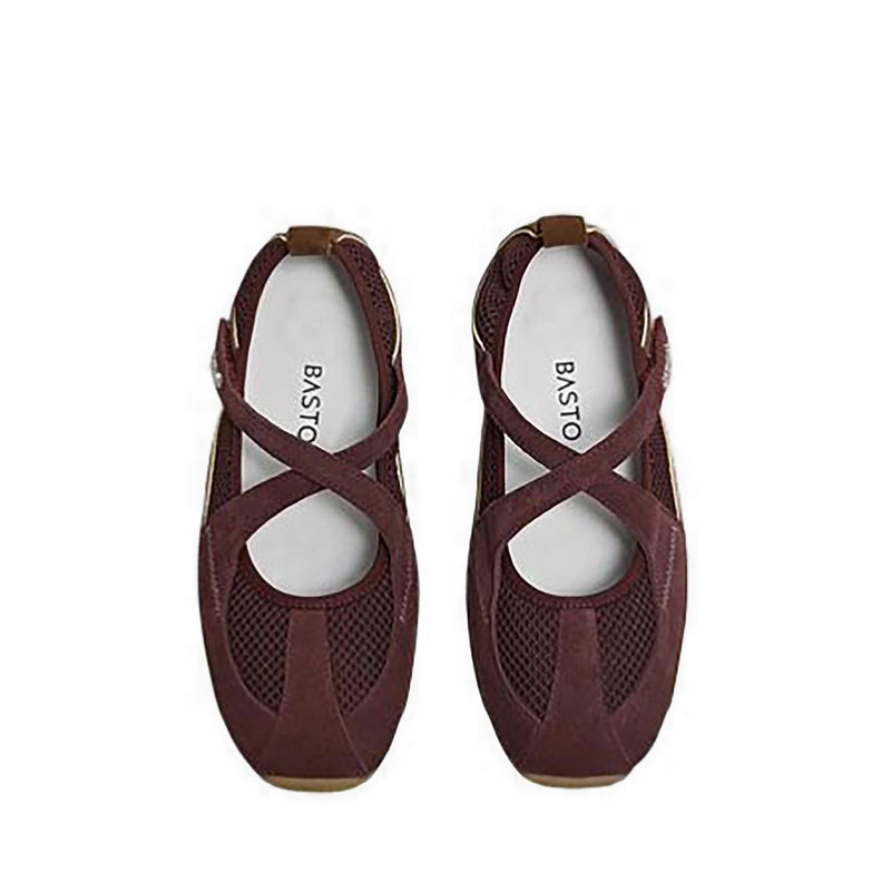 Basto Banyan Women's Flats - Burgundy
